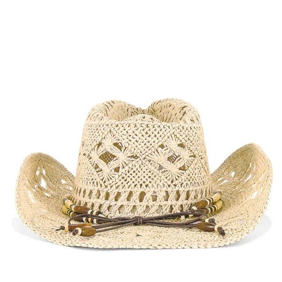 8 Other Reasons Coastal Cowboy Hat in Straw Cream Cowgirl Cow Girl Boy - Picture 2 of 9